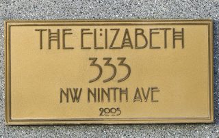 The Elizabeth Nameplate