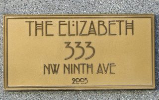 The Elizabeth Nameplate