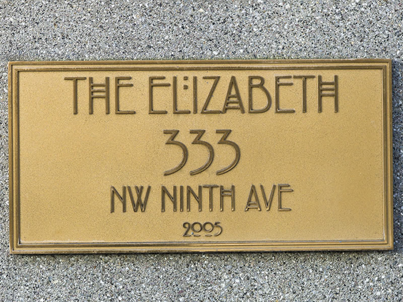 The Elizabeth Nameplate